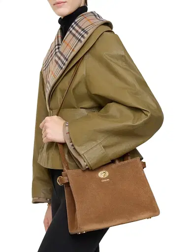 Burberry Women's Cotswolds Suede Tote Bag | Thumbnail 2 Burberry Women's Cotswolds Suede Tote Bag | Thumbnail 2