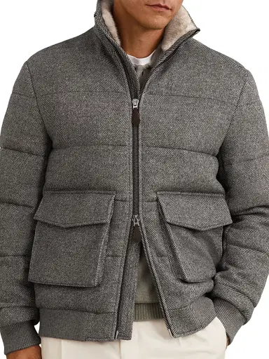 Reiss Men's Gerald Quilted Jacket | Thumbnail 3 Reiss Men's Gerald Quilted Jacket | Thumbnail 3