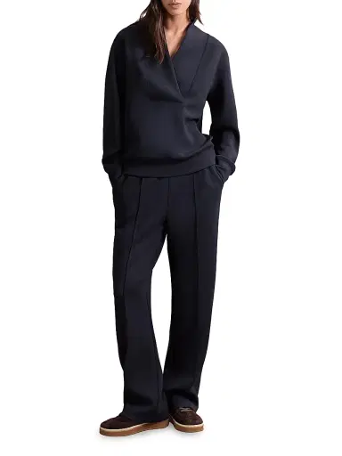 Reiss Women's Jemma Drawstring Joggers - Navy | Thumbnail 2