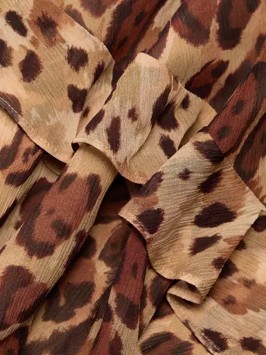 Saloni Women's Rita Leopard Print Maxi Dress - Cheetah Plmt | Thumbnail 7 Saloni Women's Rita Leopard Print Maxi Dress - Cheetah Plmt | Thumbnail 7