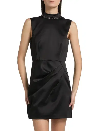 Saloni Women's Flora Satin Minidress | Thumbnail 3 Saloni Women's Flora Satin Minidress | Thumbnail 3