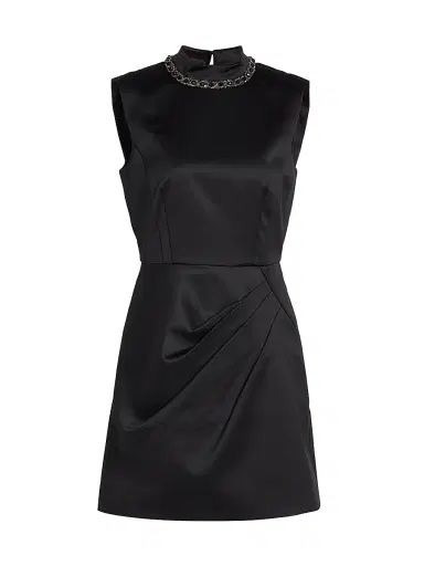 Saloni Women's Flora Satin Minidress | Thumbnail 1 Saloni Women's Flora Satin Minidress | Thumbnail 1
