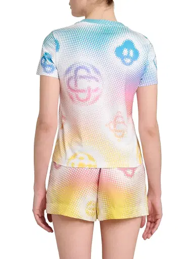 Casablanca Women's Halftone Logo Fitted T-Shirt - Halftone Logo | Thumbnail 5 Casablanca Women's Halftone Logo Fitted T-Shirt - Halftone Logo | Thumbnail 5