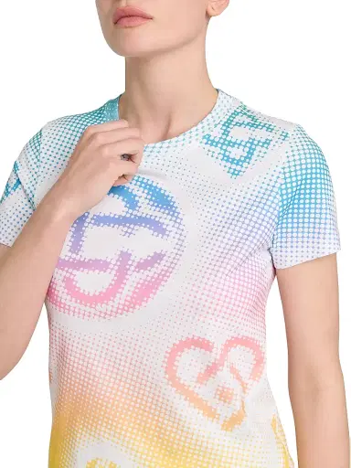 Casablanca Women's Halftone Logo Fitted T-Shirt - Halftone Logo | Thumbnail 6 Casablanca Women's Halftone Logo Fitted T-Shirt - Halftone Logo | Thumbnail 6