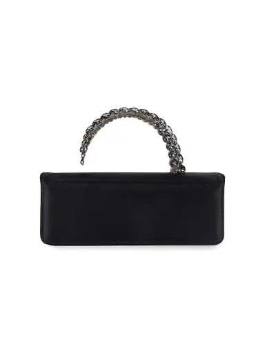 L'Alingi Women's Malika Embellished-Handle Satin Clutch | Thumbnail 2 L'Alingi Women's Malika Embellished-Handle Satin Clutch | Thumbnail 2