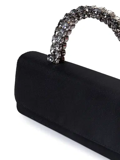 L'Alingi Women's Malika Embellished-Handle Satin Clutch | Thumbnail 4 L'Alingi Women's Malika Embellished-Handle Satin Clutch | Thumbnail 4