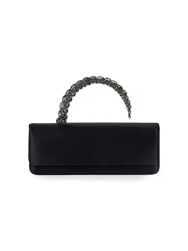 L'Alingi Women's Malika Embellished-Handle Satin Clutch | Thumbnail 1 L'Alingi Women's Malika Embellished-Handle Satin Clutch | Thumbnail 1