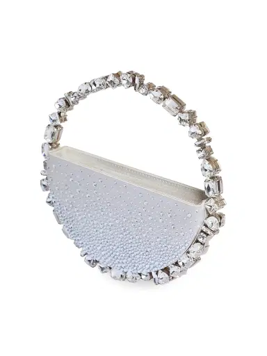 L'Alingi Women's Taliya Eternity Embellished Satin Clutch | Thumbnail 2