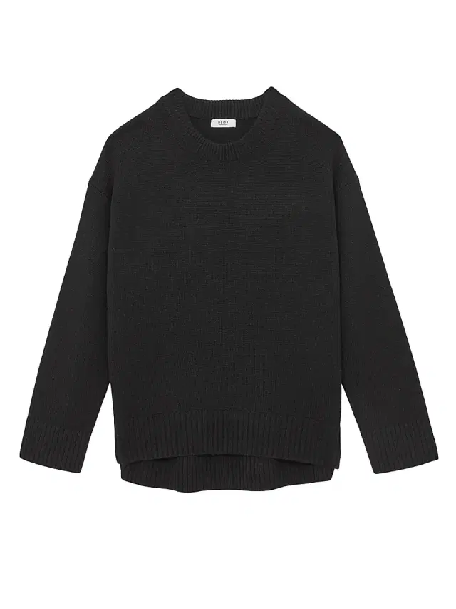 Reiss Women's Ella Wool-Cashmere Crewneck Sweater - Black