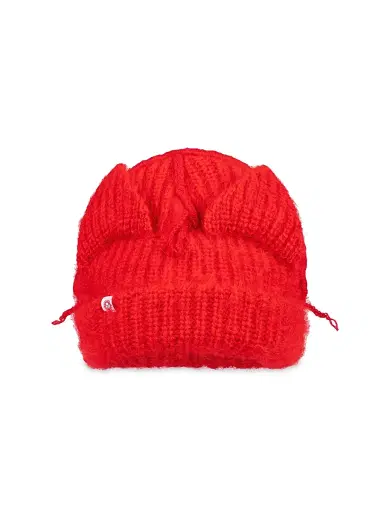 Charles Jeffrey Loverboy Men's Chunky Ears Beanie - Red | Thumbnail 1