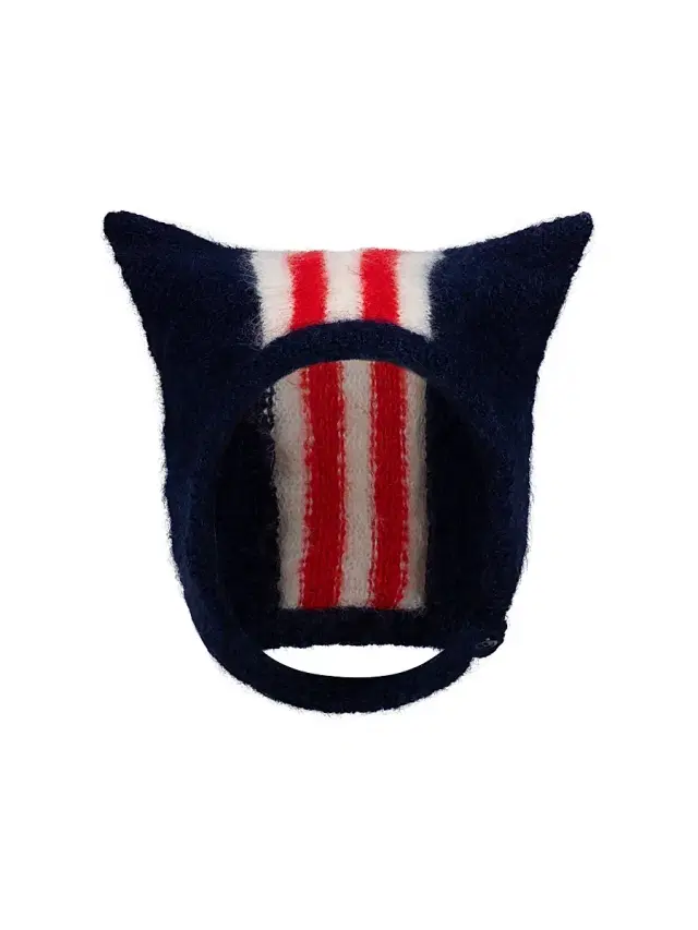 Charles Jeffrey Loverboy Men's Ears Striped Wool-Blend Bonnet - Navy Red White