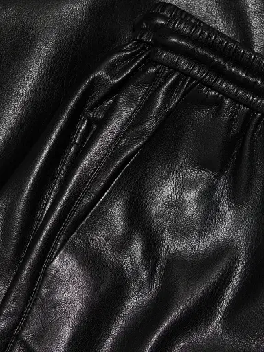 Nanushka Women's Wardrobe Calie Faux-Leather Pants - Black - Size XS | Thumbnail 7