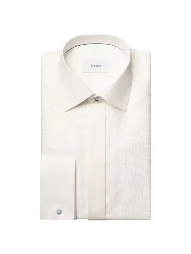 Eton Men's Slim-Fit Bib-Striped Jacquard Shirt | Thumbnail 1