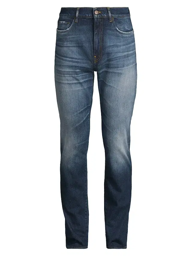 Men's Slim-Straight Jeans - Royal Blue