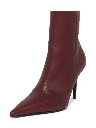 Amina Muaddi Women's Barbara Leather Ankle Boots | Thumbnail 2