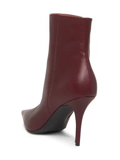 Amina Muaddi Women's Barbara Leather Ankle Boots | Thumbnail 3