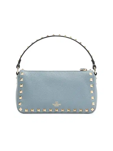 Valentino Garavani Women's Small Rockstud Grainy Calfskin Crossbody Bag - Stone | Thumbnail 2 Valentino Garavani Women's Small Rockstud Grainy Calfskin Crossbody Bag - Stone | Thumbnail 2