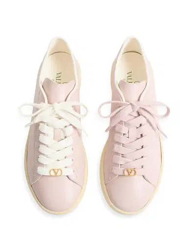 Valentino Garavani Women's Royco Sneakers in Nappa Calfskin Leather - Pink - Size 11.5 | Thumbnail 4