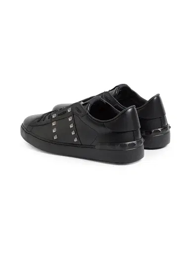 Valentino Garavani Men's Rockstud Untitled Sneakers in Calfskin Leather - Black - Size 12.5 | Thumbnail 3 Valentino Garavani Men's Rockstud Untitled Sneakers in Calfskin Leather - Black - Size 12.5 | Thumbnail 3