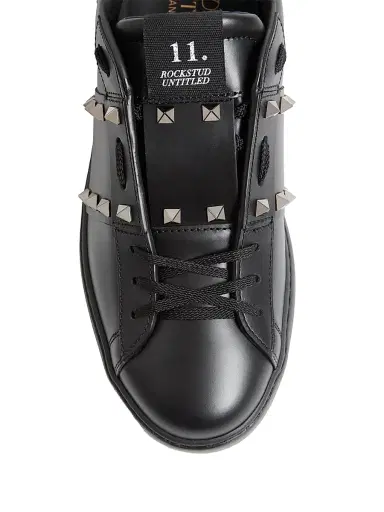 Valentino Garavani Men's Rockstud Untitled Sneakers in Calfskin Leather - Black - Size 12.5 | Thumbnail 5 Valentino Garavani Men's Rockstud Untitled Sneakers in Calfskin Leather - Black - Size 12.5 | Thumbnail 5