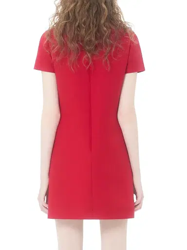 Valentino Garavani Women's Embroidered Crepe Couture Short Dress - Paris - Size 0 | Thumbnail 4