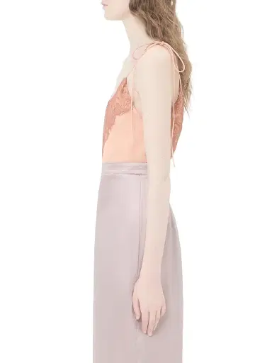 Valentino Garavani Women's Crepe De Chine Top - Salmon - Size 8 | Thumbnail 3