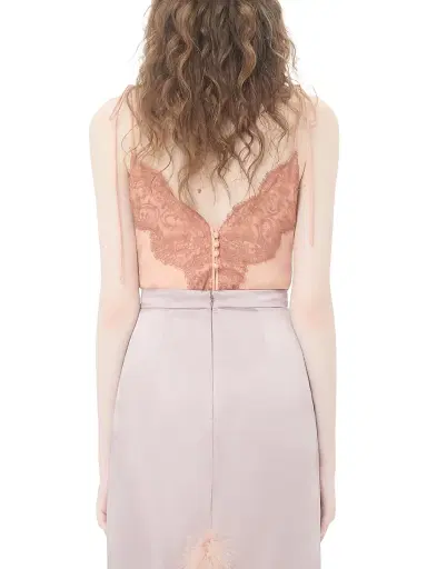 Valentino Garavani Women's Crepe De Chine Top - Salmon - Size 8 | Thumbnail 4