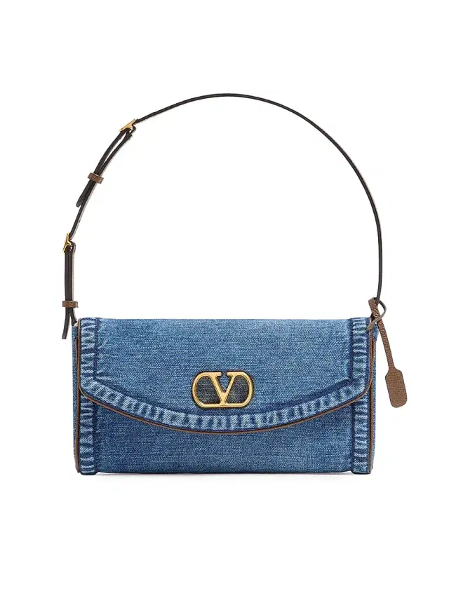 Valentino Garavani Women's DeVain  Denim Shoulder Bag - Denim