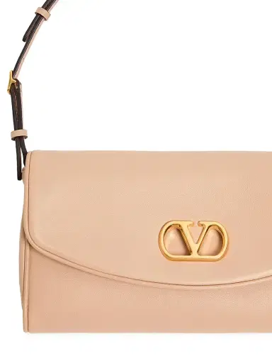 Valentino Garavani Women's DeVain Small Nappa Shoulder Bag - Rose Sand | Thumbnail 8