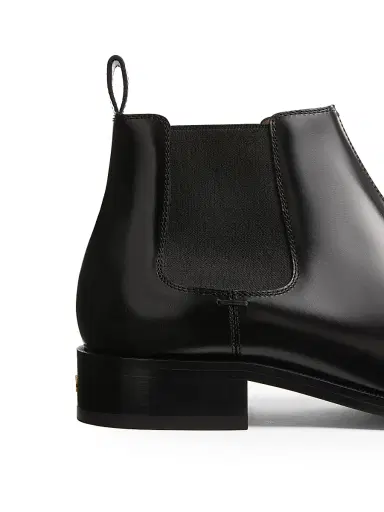 Valentino Garavani Men's Pas Des Dieux Ankle Boots in Calfskin - Black | Thumbnail 6