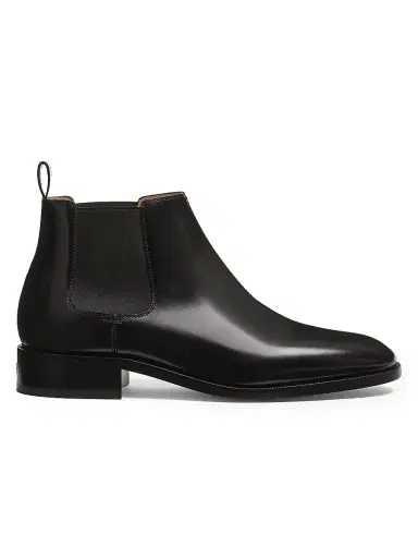 Valentino Garavani Men's Pas Des Dieux Ankle Boots in Calfskin - Black | Thumbnail 1