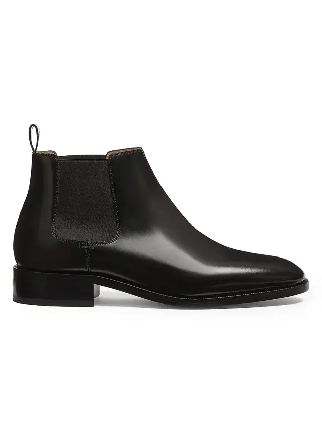Valentino Garavani Men's Pas Des Dieux Ankle Boots in Calfskin - Black