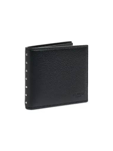 Valentino Garavani Men's Rockstud Wallet in Grainy Calfskin | Thumbnail 3 Valentino Garavani Men's Rockstud Wallet in Grainy Calfskin | Thumbnail 3