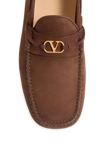 Valentino Men's Driver Fastaway Loafers in Deerskin Suede | Thumbnail 5