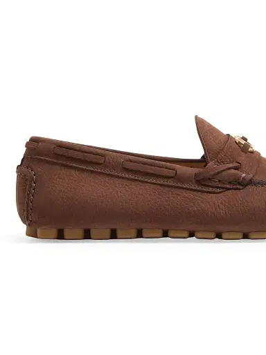 Valentino Men's Driver Fastaway Loafers in Deerskin Suede | Thumbnail 6