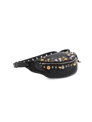 Valentino Garavani Men's Nellcôte Belt Bag in Grainy Calfskin - Black | Thumbnail 5 Valentino Garavani Men's Nellcôte Belt Bag in Grainy Calfskin - Black | Thumbnail 5