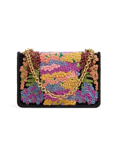 Valentino Garavani Women's Vain Embroidered Shoulder Bag | Thumbnail 6 Valentino Garavani Women's Vain Embroidered Shoulder Bag | Thumbnail 6