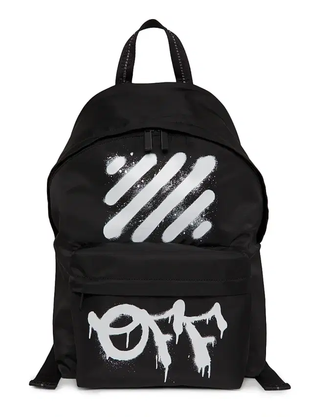 Off-White Men's Diag Spray Backpack - Black White