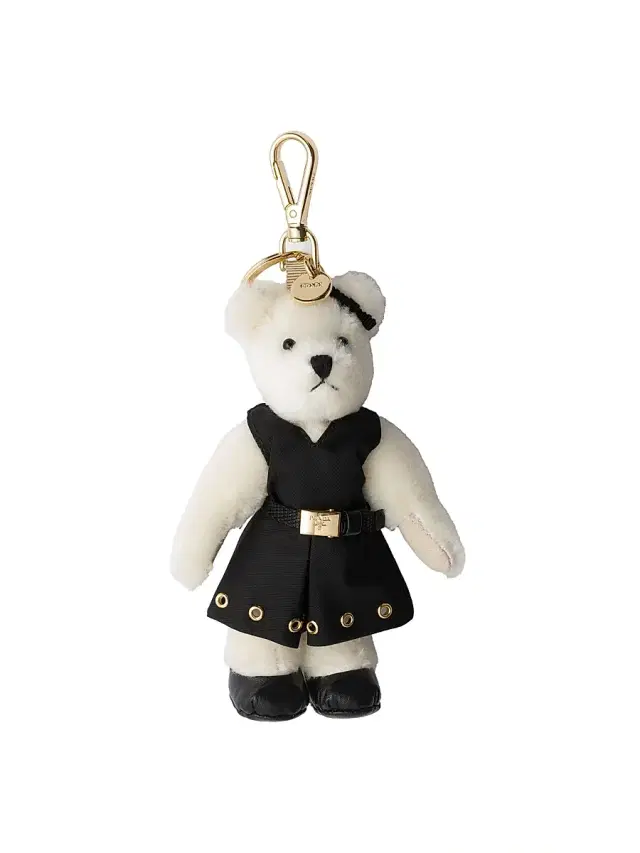Prada Men's Teddy Keychain Charm - Black