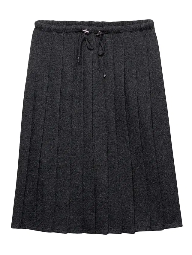 Prada Women's Pleated Jersey Skirt - Grey