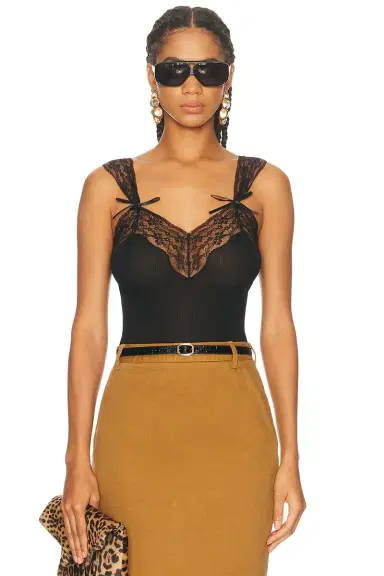 Saint Laurent Lace Tank Top | Thumbnail 1 Saint Laurent Lace Tank Top | Thumbnail 1