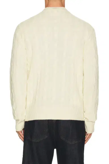 Sporty & Rich Cable Knit Cashmere Sweater | Thumbnail 2