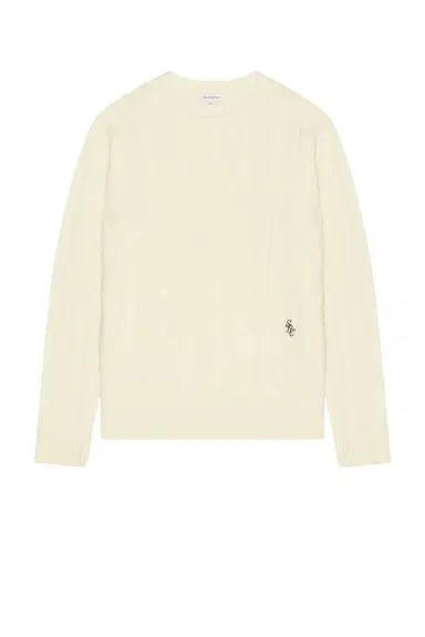 Sporty & Rich Cable Knit Cashmere Sweater | Thumbnail 4