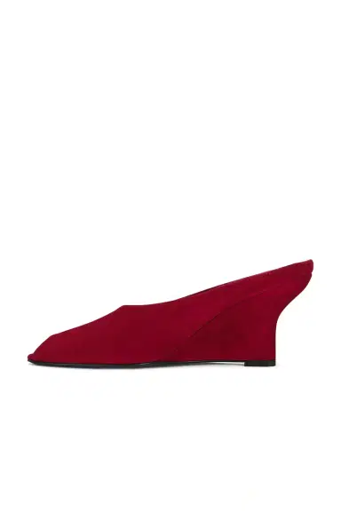 TOTEME Peep Toe Velvet Wedge | Thumbnail 5 TOTEME Peep Toe Velvet Wedge | Thumbnail 5