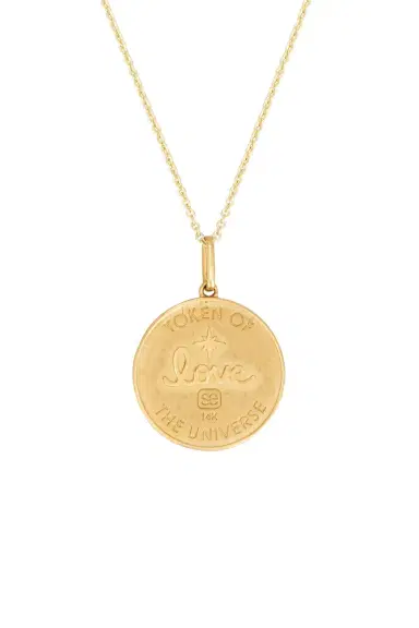 Sydney Evan The Universe Coin Charm On Medium Tiffany Necklace | Thumbnail 3 Sydney Evan The Universe Coin Charm On Medium Tiffany Necklace | Thumbnail 3