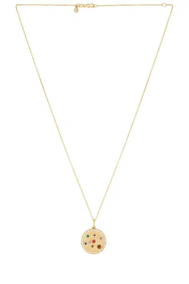Sydney Evan The Universe Coin Charm On Medium Tiffany Necklace | Thumbnail 1 Sydney Evan The Universe Coin Charm On Medium Tiffany Necklace | Thumbnail 1