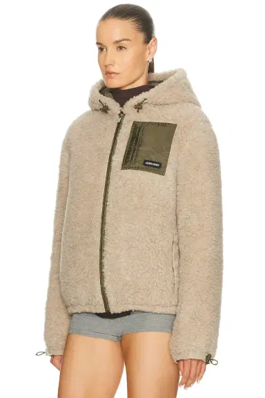 Miu Miu Teddy Ponge'nylon Piumino Jacket | Thumbnail 3
