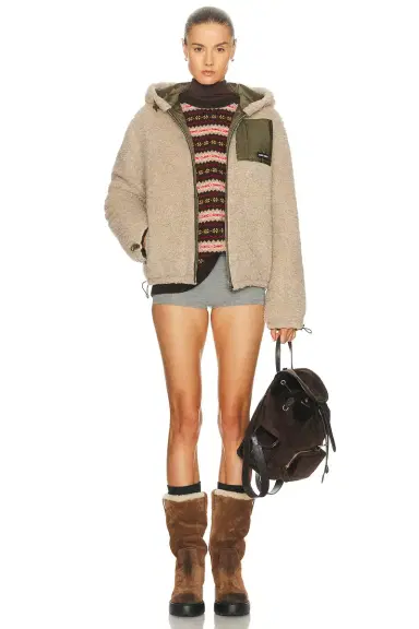Miu Miu Teddy Ponge'nylon Piumino Jacket | Thumbnail 5