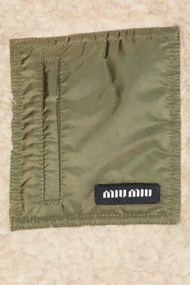 Miu Miu Teddy Ponge'nylon Piumino Jacket | Thumbnail 6