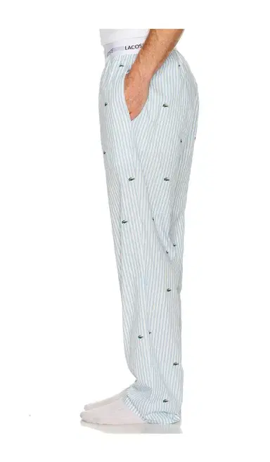Lacoste Printed Striped Cotton Pajama Bottoms | Thumbnail 2